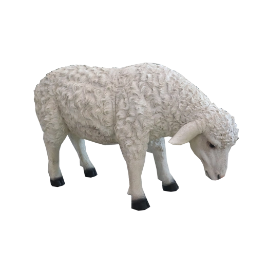 Bożonarodzeniowa dekoracyjna figura owcy z żywicy 87,6 cm