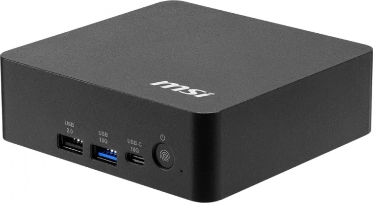 Mini PC MSI Cubi NUC AI z Intel Core Ultra 7, bez systemu, Wi‑Fi 7, czarny