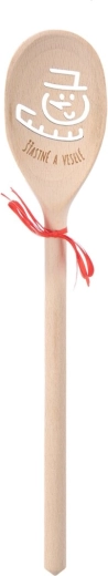 Drewniana łyżka owalna SNĚHULÁK 30 cm