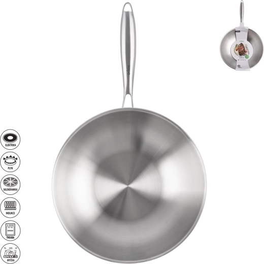 Patelnia wok Orion Steela 30 cm