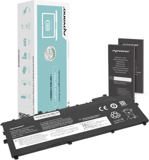 Movano bateria do Lenovo ThinkPad X1 Carbon (2017–2018) 4650 mAh 54 Wh