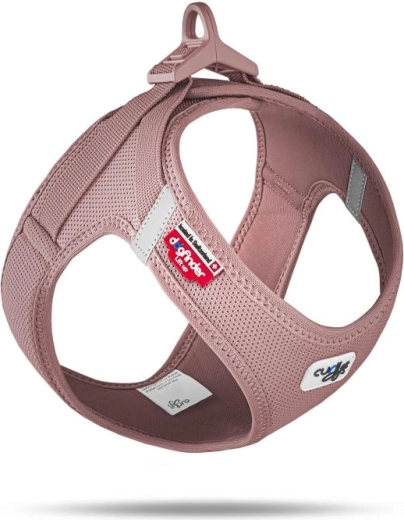 Curli szelki dla psów z klamrą Air-Mesh rose XL (12–18 kg)