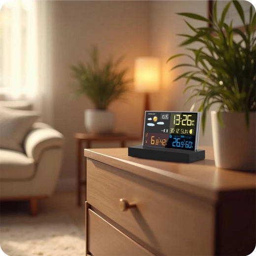 Zegar DCF, budzik i komfortowe środowisko