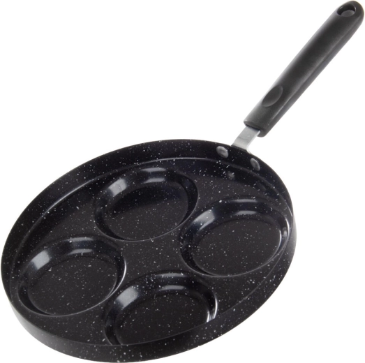 Banquet Granit Black czarna patelnia na 4 placuszki 24 cm