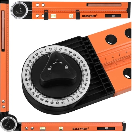 Linijka 500 mm i funkcja cyrkla w jednym