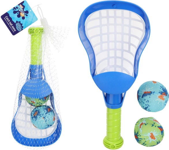 Zestaw do rzucania à la lacrosse – paletka i 2 piłki