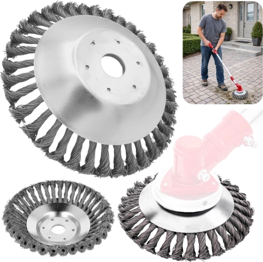 Druciana tarcza szczotkowa do kosy spalinowej/podkaszarki 150 mm (25,4 mm)