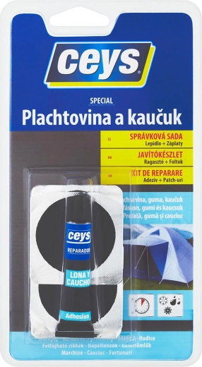 Klej do plandek i kauczuku 7 ml + 4 łaty CEYS