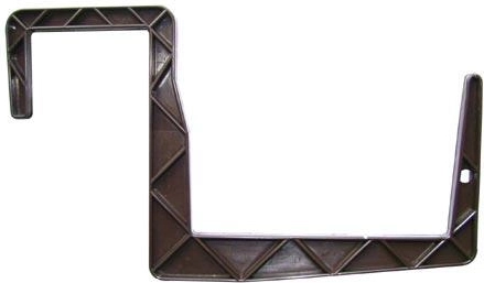 Uchwyt do skrzynek plastikowy wiszący 11 × 12 cm brązowy