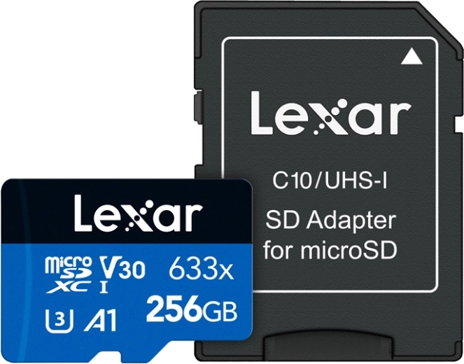 Lexar High-Performance 633x microSDXC 256 GB z adapterem SD