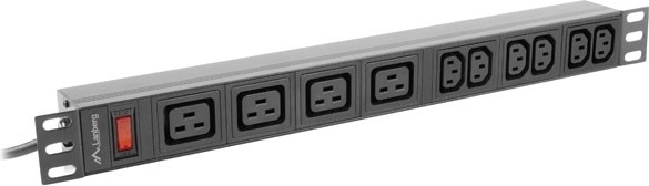 10× gniazd IEC dla urządzeń IT