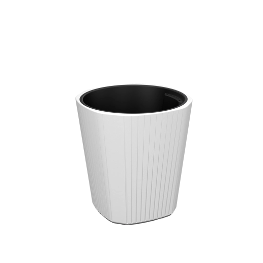 Donica Muza 39 cm niska biała