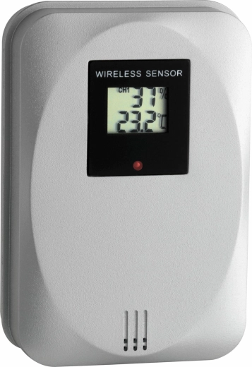 TFA bezprzewodowy czujnik temperatury i wilgotności z wyświetlaczem