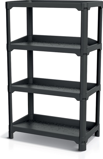 Regał na buty Nubby rack, czarny z recyklingu - 1 szt.