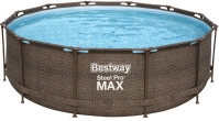 Basen ogrodowy BESTWAY Steel Pro MAX rattan 3,66 × 1,00 m z zestawem