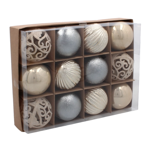 Harmonijna paleta szampan–szary–biały