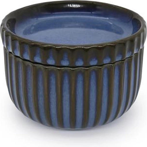 Kamionkowa miska z pokrywką TORO 290 ml niebieska