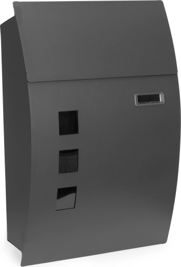 Nawienna skrzynka pocztowa z ocynkowanej stali antracyt ModernHome