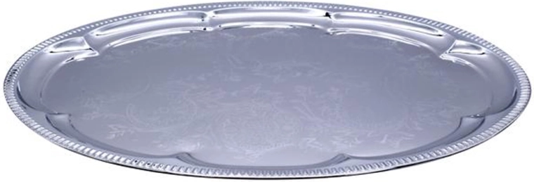 Owalna taca 45,5 × 34 cm chrom