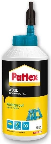 Wodoodporowy klej do drewna D3 250 g PATTEX SUPER 3