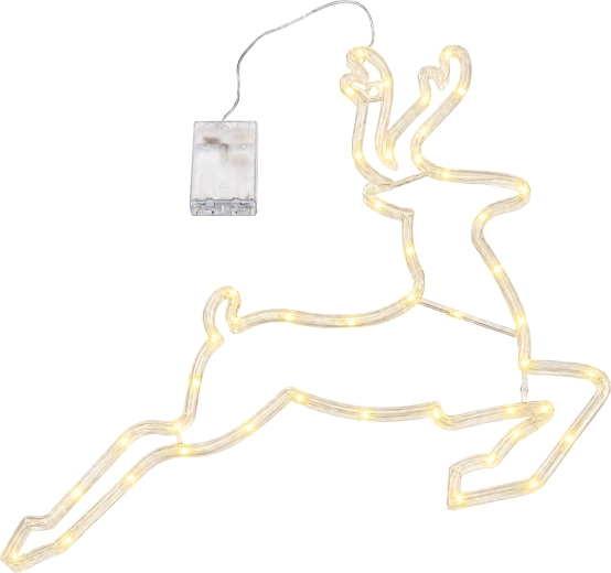 Świąteczny renifer LED 46 cm z ciepłym białym światłem