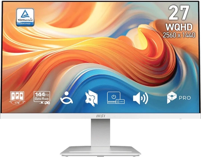 Monitor MSI PRO 27" MP273QW – WQHD, 144 Hz, biały