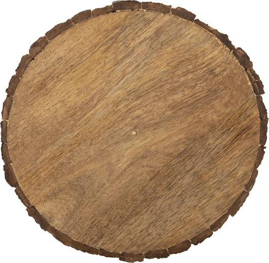 Drewniana deska z drewna mango do krojenia i serwowania 30 cm