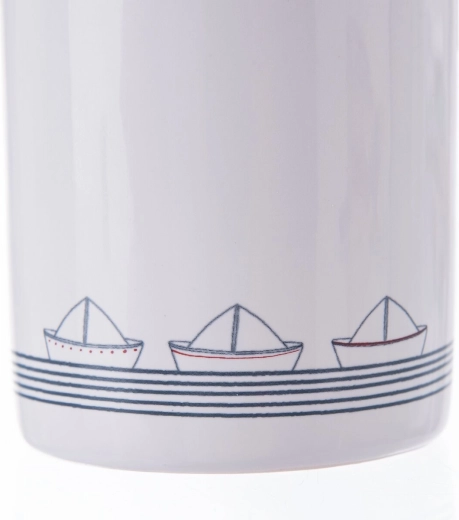 Ceramiczny korpus z dekoracyjnym wzorem Sea