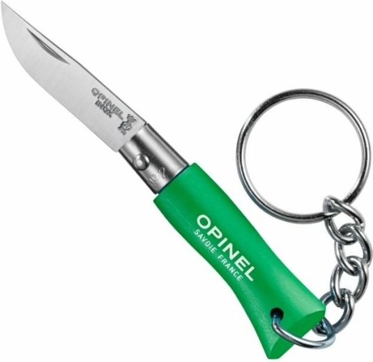 Opinel N°02 zielony scyzoryk do kluczy, drewno bukowe 3,5 cm
