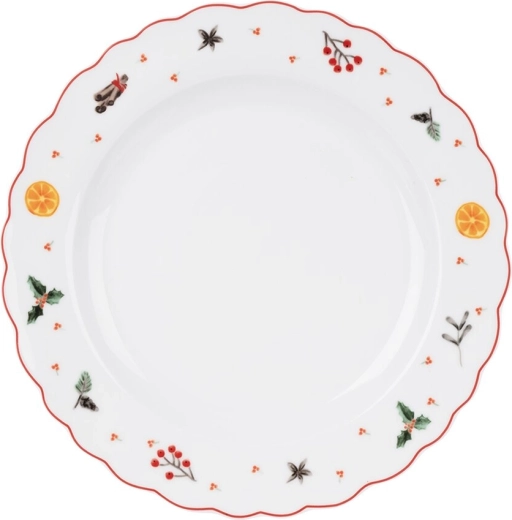 Porcelanowy talerz deserowy Zapach Świąt 20 cm