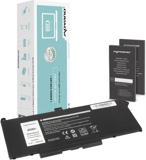 Movano bateria do Dell Latitude 5520/5420 i Precision 3560 (46 Wh, 3000 mAh)