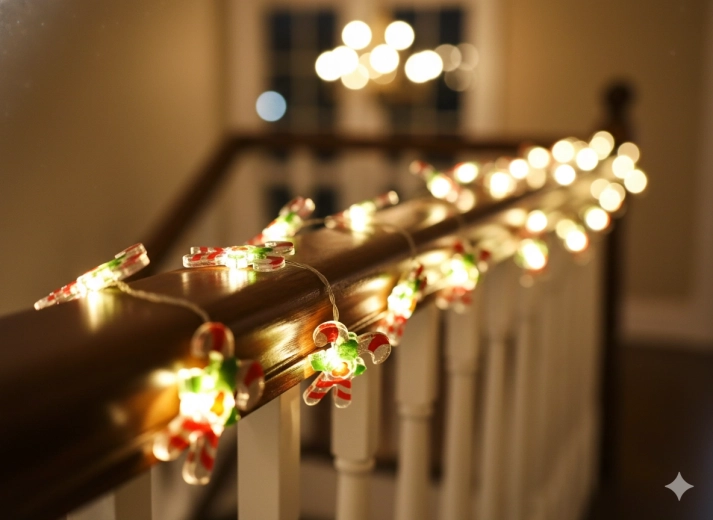 Idealny na choinkę, wieniec i poręcz