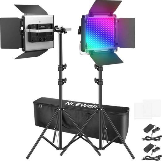 Neewer lampa LED x660 pro II RGB (zestaw ze statywami)