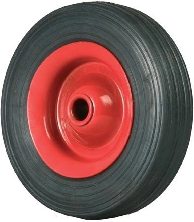 Pełne koło do wózka transportowego 120 mm z metalową tarczą i piastą ślizgową 12 mm