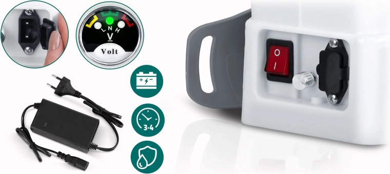 Wydajna bateria 12 V / 8 Ah z wskaźnikiem