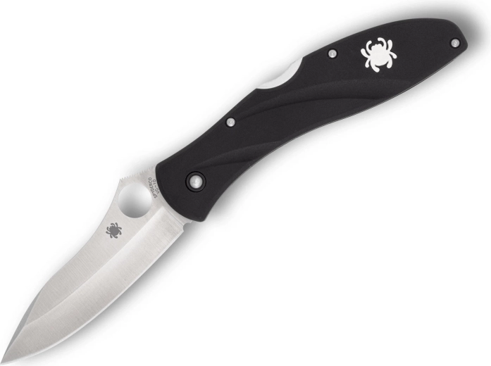 Spyderco Centofante 3 składany nóż kieszonkowy 7,9 cm, satin, czarny FRN