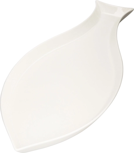 Zwykły talerz do serwowania w kształcie ryby 47,5 × 20,5 cm