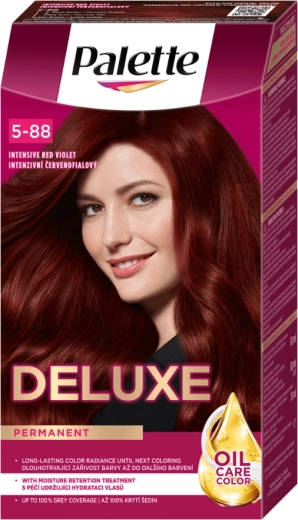 Palette Deluxe intensywna czerwono-fioletowa trwała farba do włosów 50 ml