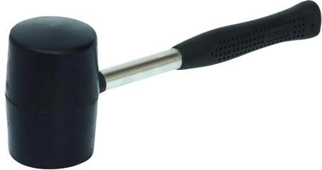 Gumowy młotek 1040 g z metalowym trzonkiem, średnica 90 mm