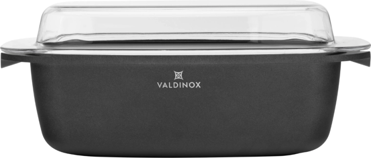 VALDINOX Expert prostokątna brytfanna z pokrywką 32 × 21 cm