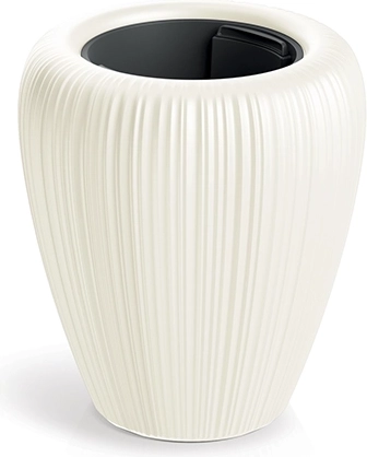 Doniczka OROBO 29 cm biała czekolada