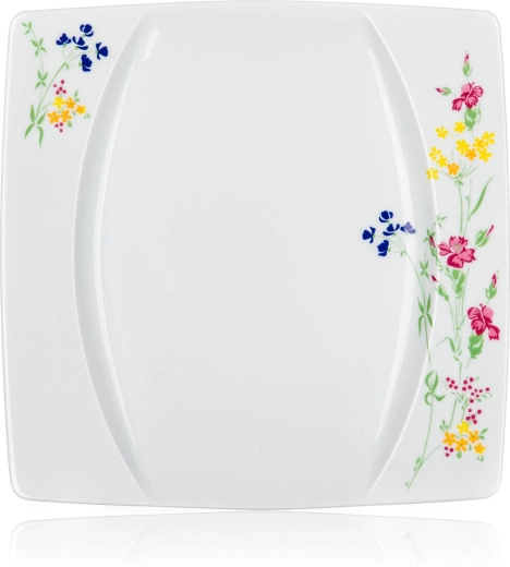 Nowoczesny, kwadratowy design z kwiatowym dekorem