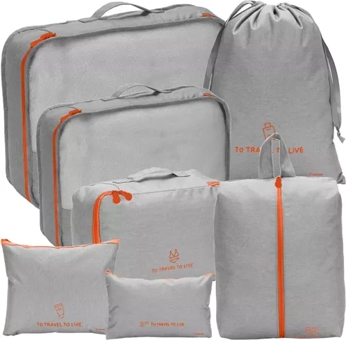 Podróżny organizer do walizki - zestaw 7 sztuk Trizand