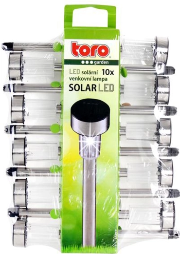 Solarne lampy ogrodowe LED, zestaw 10 szt.