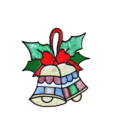 Klasyczne świąteczne dzwonki z kokardą