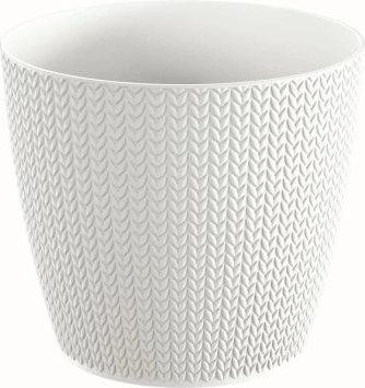 Doniczka Wheaty 15,7 cm biała