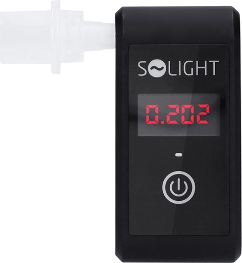 Mini alkomat Solight z elektrochemicznym sensorem Fuel Cell