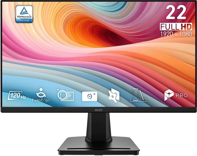 MSI PRO MP225 E12VL 21,45" monitor FHD 120 Hz czarny