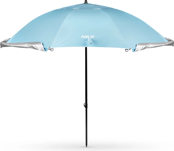 Parasol plażowy i parawan NILS Camp 240 cm – niebieski