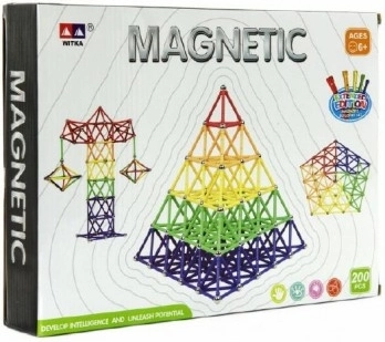 Magnetyczne klocki Witka 200 szt.